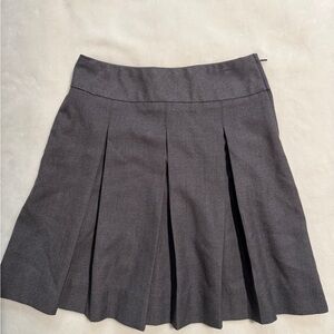 Classic Gray Women's Pleated Skirt